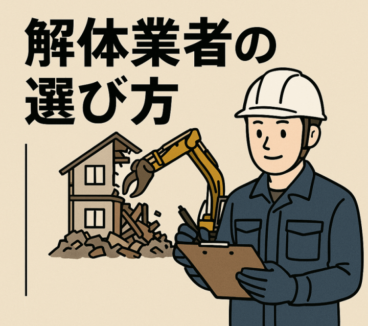 解体業者の選び方