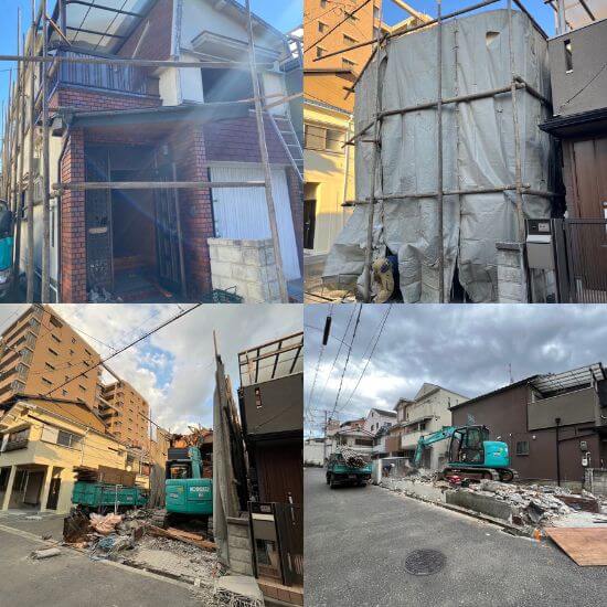 大阪市の解体現場