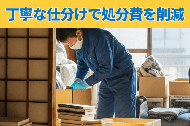 丁寧な仕分けで処分費を削減（PC）