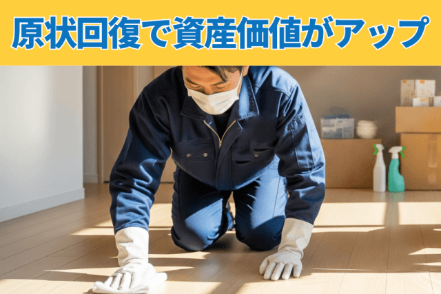 原状回復で資産価値がアップ
