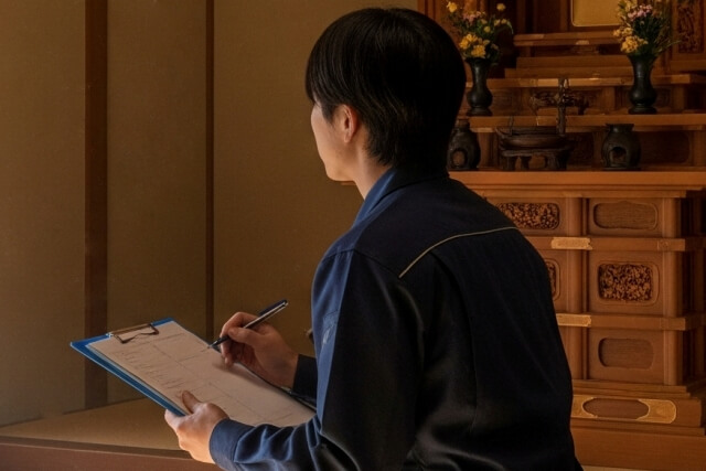 遺品整理の見積風景